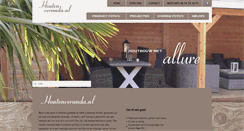 Desktop Screenshot of houtenveranda.nl